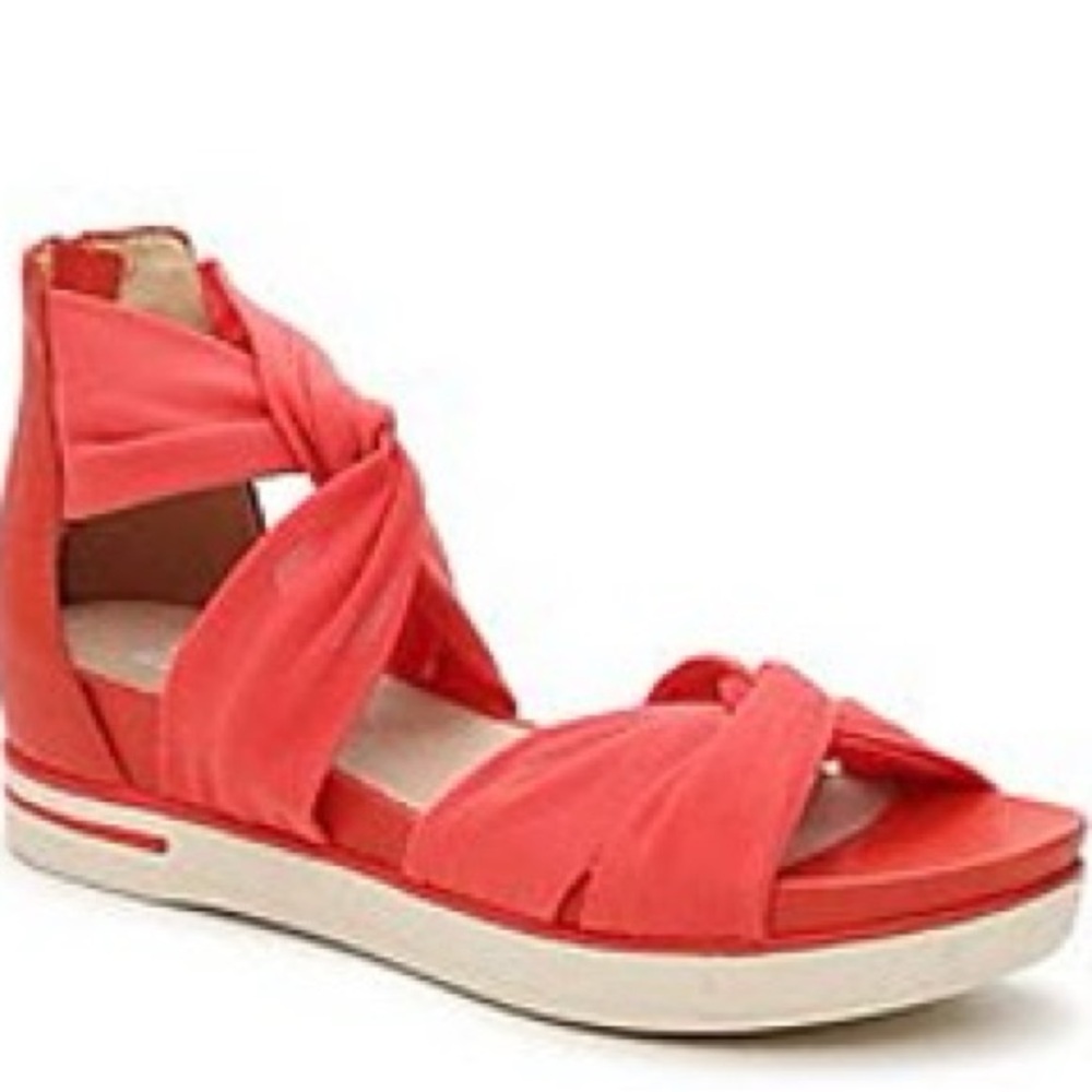 Eileen Fisher - Luxury Zanta Wedge Sandal 
Color: Red Size: 8.5